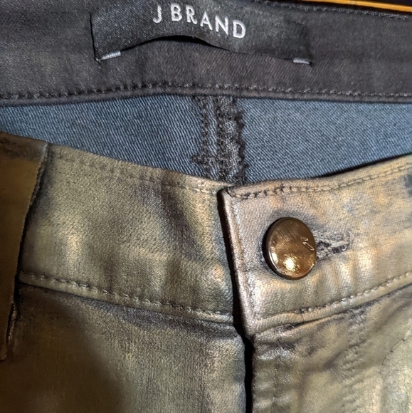 J Brand super skinny green coated jeans - Picture 12 of 15